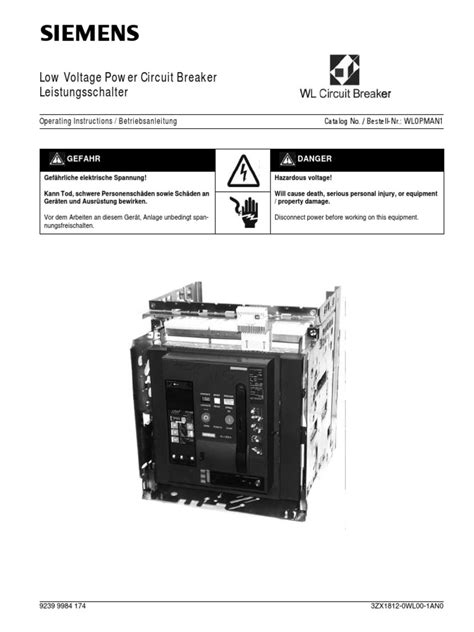 siemens wl breaker manual pdf